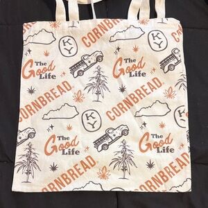 New The Good Life Cornbread Hemp Graphic Tote Bag